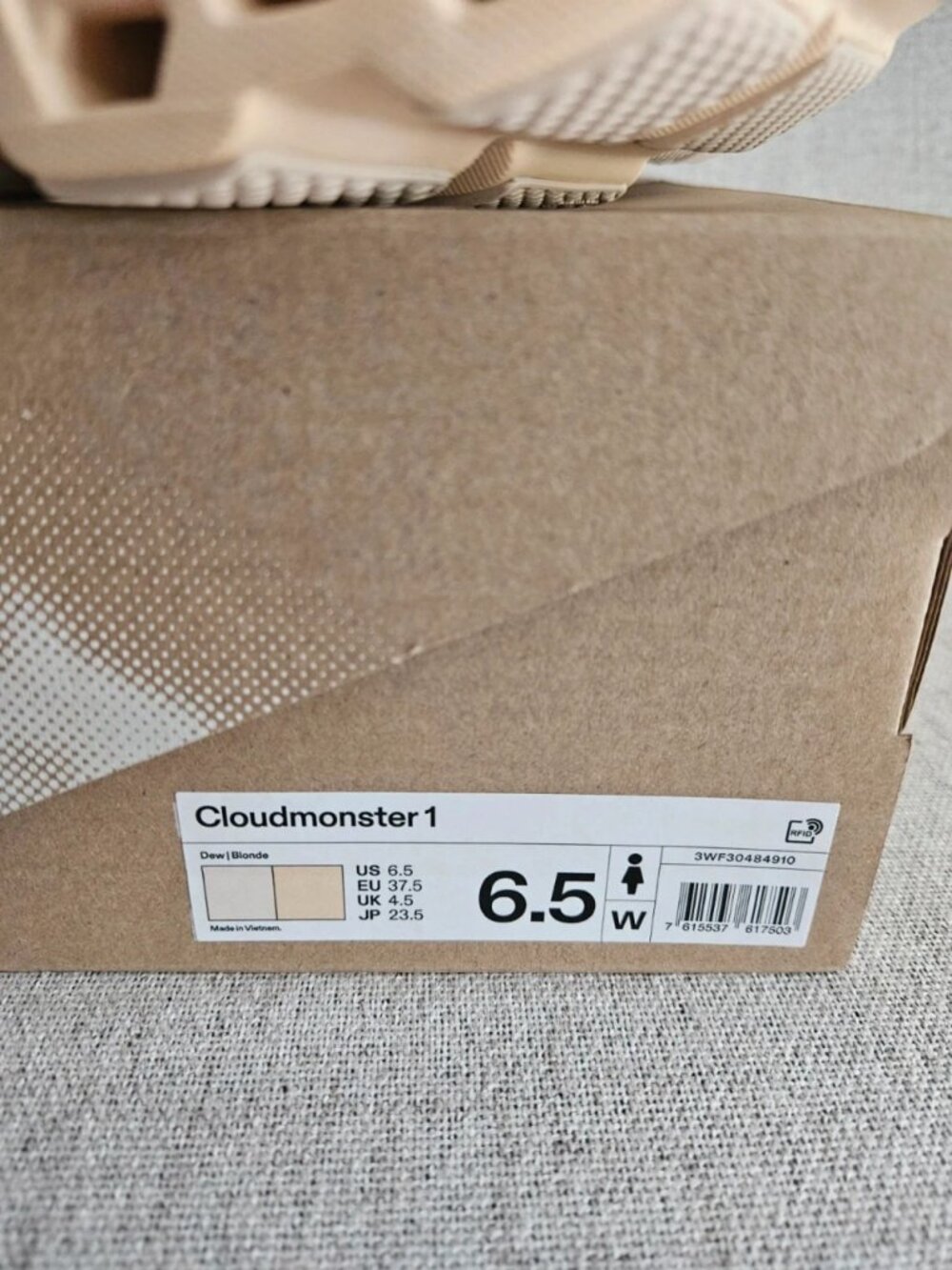 On Cloudmonster 1 Dew/Blonde Women’s US 6.5 - Picture 8 of 8